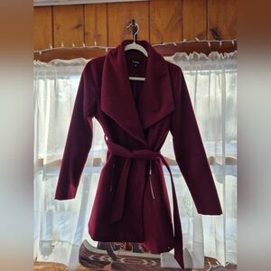 Burgundy Pea Coat